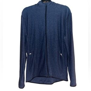 Lululemon Surge Warm Full Zip Jacket Heathered True Navy/Black L